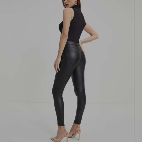 Venti6 High-Rise Coated Skinny Jeans Size L - Picture 1 of 10